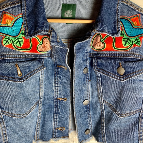 Handmade, brand new Crow designs denim jacket - Picture 3 of 5